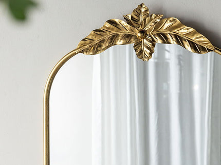 Arched Wall Mirror With Metal Frame, Wall Mirror For Living Room