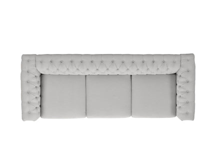 Chesterfield Style 3 Seater Sofa With Deep Button Tufting