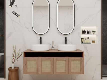 Bathroom Vanity & Art Sink, 2 Soft Close Doors, Float Mounting Design