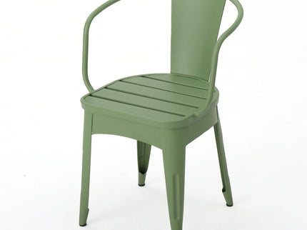 3 Piece Bistro Set With Table And 2 Chairs - Green