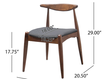 Dining Chairs With Ergonomic Backrest & Comfort Cushions (Set of 2)