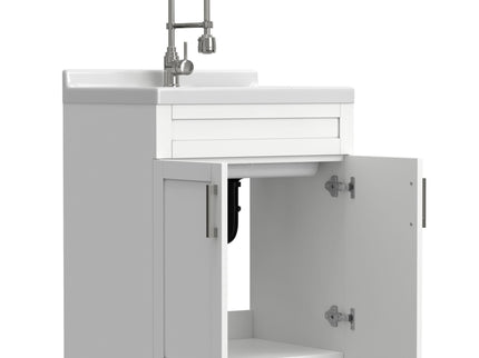 Hennessy - Deluxe Laundry Utility Sink And Cabinet