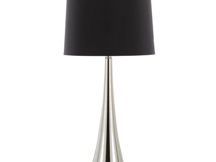 Diana - Contemporary Table Lamp (Set of 2) - Polished Nickel / Black Satin