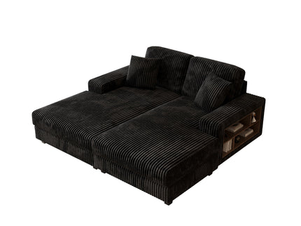 Convertible Sectional Sofa, Sleeper Oversized Living Room Lounge