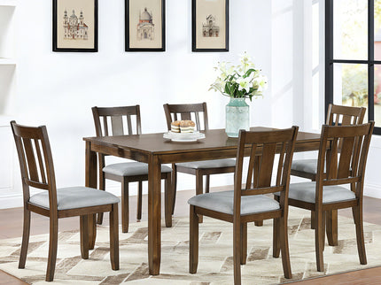 Kitchen Dining Set, Rectangular Dining Table With Upholstered Chairs