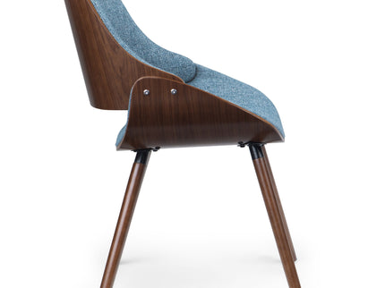 Malden - Bentwood Upholstered Dining Chair With Wood Back