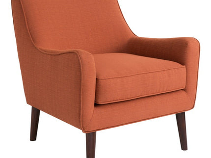 Accent Chair Upholstered With Legs - Burnt Orange