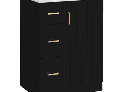 Bathroom Vanity With Under Mount Sink, 2 Drawers And Soft Closing Door