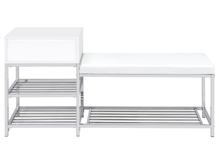 Yesler - 1 Drawer Storage Bench - Glossy White