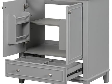 Modern Bathroom Vanity Base Only With Doors And Drawer