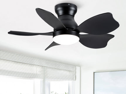 Low Profile Flush Mount Ceiling Fan With Light