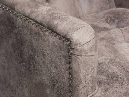 Vitality - Club Chair With Button Tufted Diamond Stitching And Turned Legs
