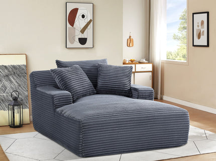 Cloudline - Oversized Chaise Lounge, Modern Comfy Couch With Full Foam Cushioning, Cozy Sleeper Sofabed