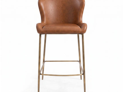 Modern Counter Stool With Upholstered Seat