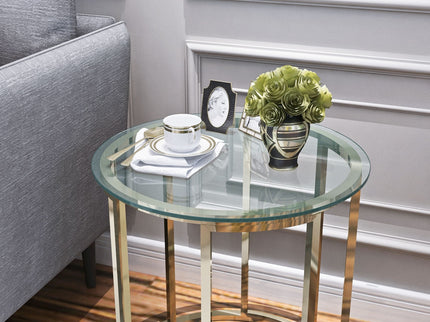 20" Round Tempered Glass Table Top Clear Glass 1 / 4" Thick Flat Polished Edge - Transparent