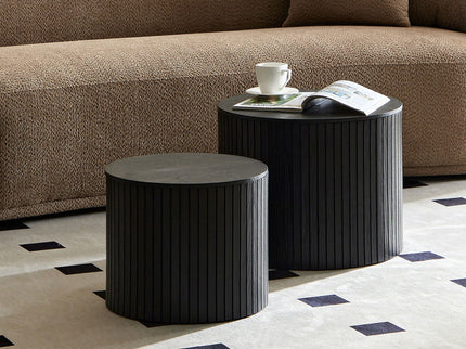 Handcrafted Nested Table Set, 2 Pieces