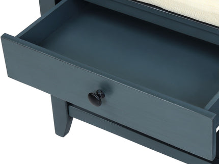 Multipurpose Entryway Shoe Rack With Cushioned Seat And Drawers