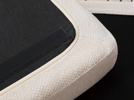 Wide Modern Upholstered Ottoman Foot Stool