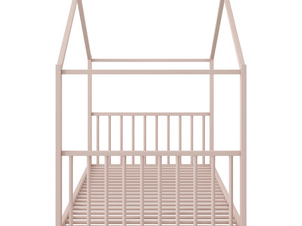 Metal House Platform Bed With Modern Design And Durable Frame