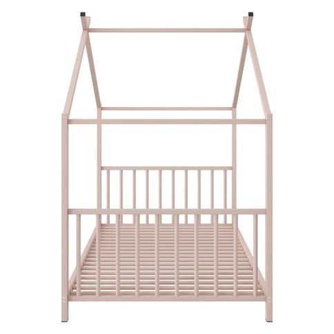 Metal House Platform Bed With Modern Design And Durable Frame