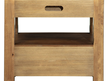 Verona - 2 Drawer Bedside Table With Hidden Storage - Walnut