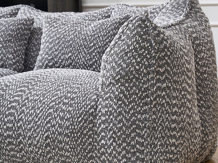 Comfortable Dual Beanbag Chair With High Resilience Foam Core For 2 People