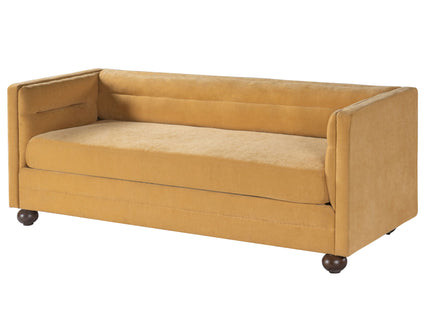 3 Seater Sofa Upholstery With Square Arms, Living Room Couch