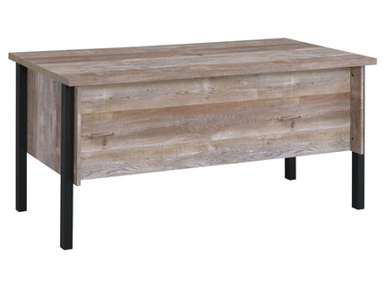 Azura - 4 Drawer Office Desk - Oak