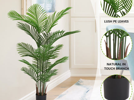 Simulate Plastic Flower Boxes With Leaves For Outdoor Home Decor (Set of 2) -