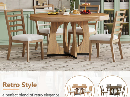 Round Dining Table Set For 4 With Chairs