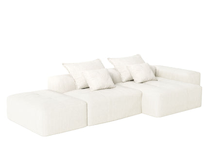 Modern Oversized Diy Combination Modular Sectional Sofa With Pillows