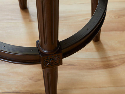 Rustic Elegance Backless Swivel Stool