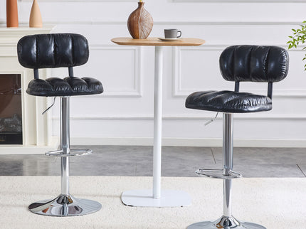 Adjustable Height Bar Stools With Footrest For Kitchen Island (Set of 2)