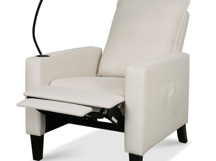 Recliner Chairs For Adults, Adjustable Recliner Sofa With Mobile Phone Holder & Cup Holder, Modern Reclining Chairs Fabric Push Back Recliner Chairs For Living Room, Bedroom