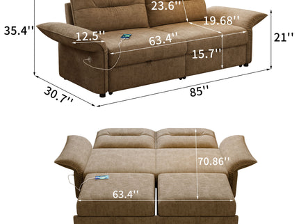 Sofa Bed With Convertible Design, Living Room Furniture