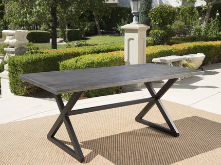 Rolando - Outdoor Aluminum Dining Table With Steel Frame