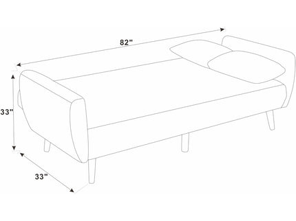 Futon Sofa Bed With Tall Legs