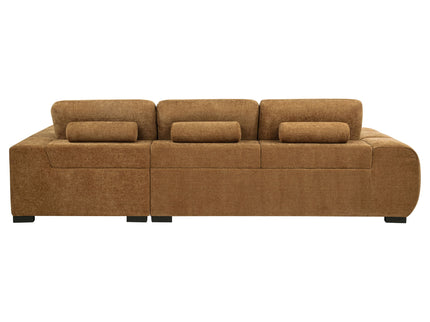 Plather - Sectional Sofa With Chaise - Amber