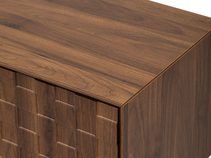 TV Stand, Cabinet For Living Room, Fits TVs Up To 80" - Walnut