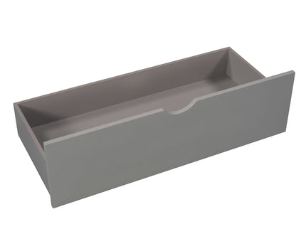 L Shaped Platform Bed With Trundle And Drawers Linked With Built In Desk