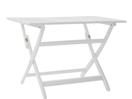 Blissique - Outdoor Foldable Wood Dining Table With Slat Design