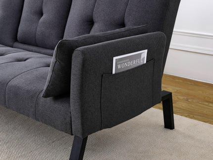 Sofa Bed With Foldable Design And Cup Holder