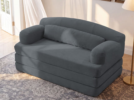 2 Seater Sofa Bed, Compact Foldable Floor Couch
