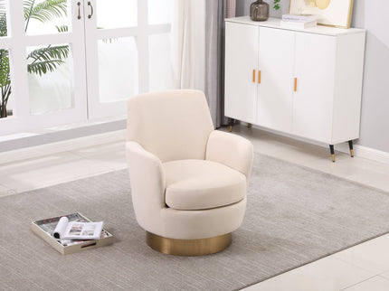 Teddy Swivel Barrel Chair, Swivel Accent Chairs Armchair For Living Room