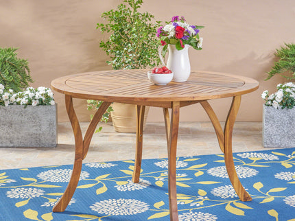 Hermosa - Outdoor Acacia Wood Table Circular Design