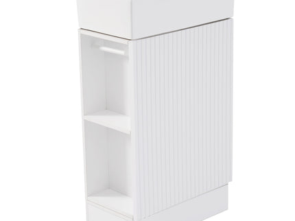 Modern Bathroom Vanity With Sink And 2 Tier Shelf