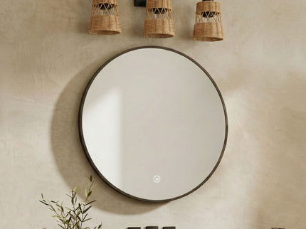 Moonlit - 3 Lights Wall Sconce With Shade, Bathroom Lighting Fixtures Over Mirror - Black / Rattan