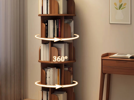 5 Tier Rotating Bookshelf, Spinning Design