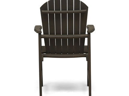 Outdoor Weather Resistant Acacia Wood Adirondack Dining Chairs (Set of 2)