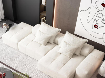 Modern Oversized Diy Combination Modular Sectional Sofa With Pillows